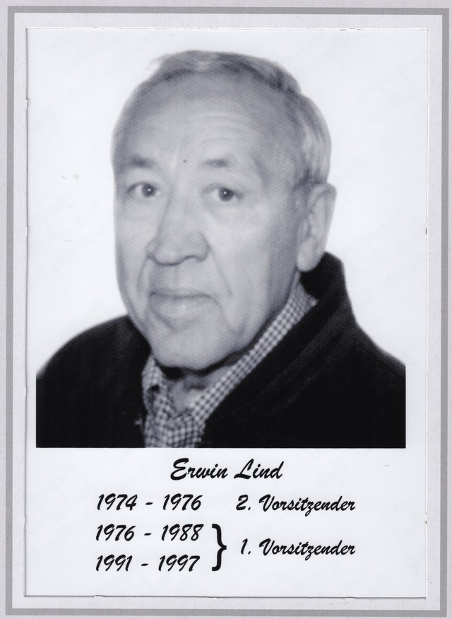 Erwin Lind, 1. Vorsitzender von 1976 bis 1988